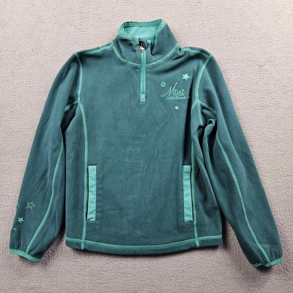 LeMieux Mini 1/4 Zip Mari Micro Fleece Jacket Size 5-6 Yrs Green Equestrian Teal - Picture 1 of 10